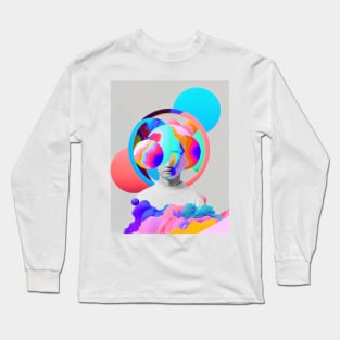 Abstract pop art style sculpture Long Sleeve T-Shirt